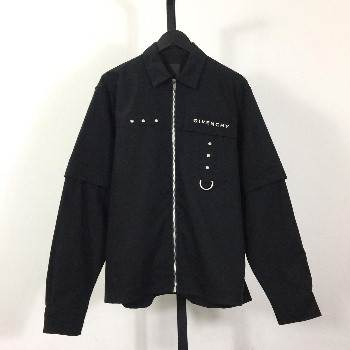 Givenchy Zip-up Cotton Shirt - DesignerGu