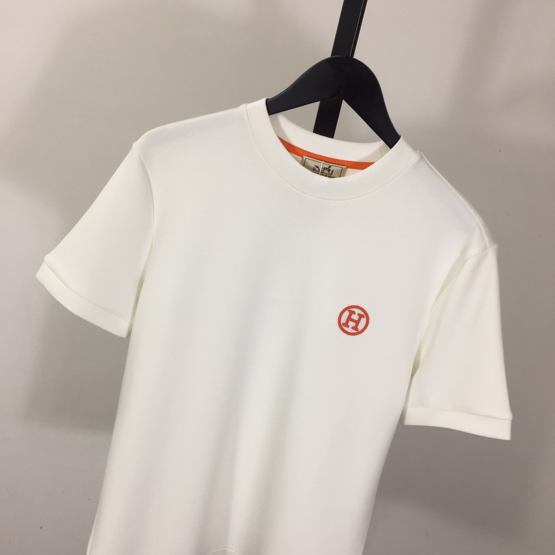 Hermes Cotton T-Shirt  - DesignerGu