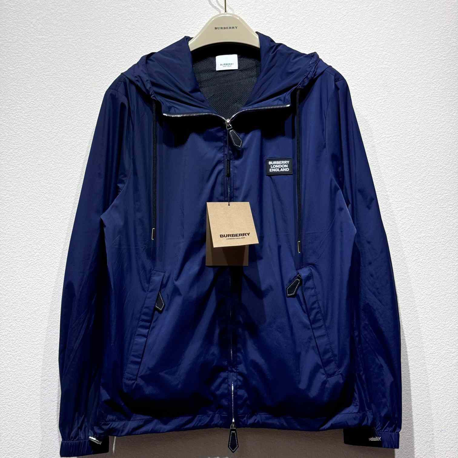 Burberry Nylon Jacket With Hood And Branded Tag - DesignerGu