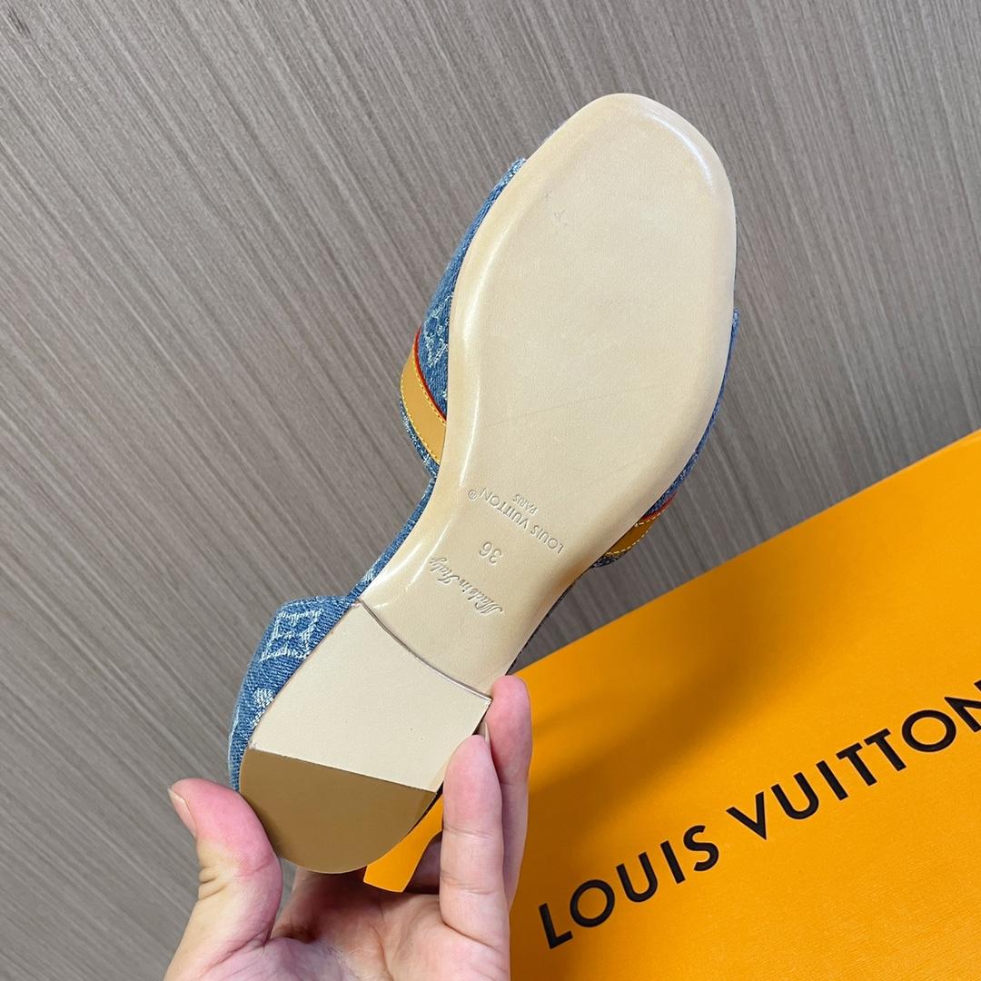 Louis Vuitton Helios Flat Sandal    - DesignerGu