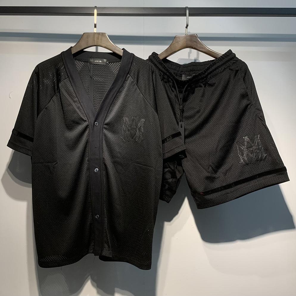 Amiri Baseball Shirt & Shorts - DesignerGu