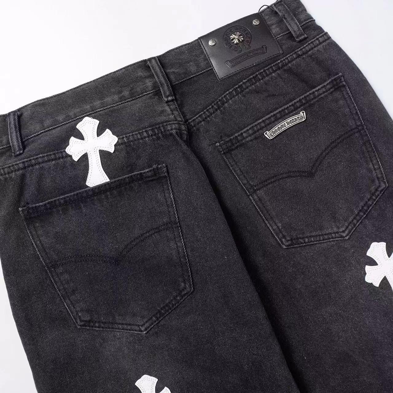 Chrome Hearts Cross Patch Denim Shorts - DesignerGu