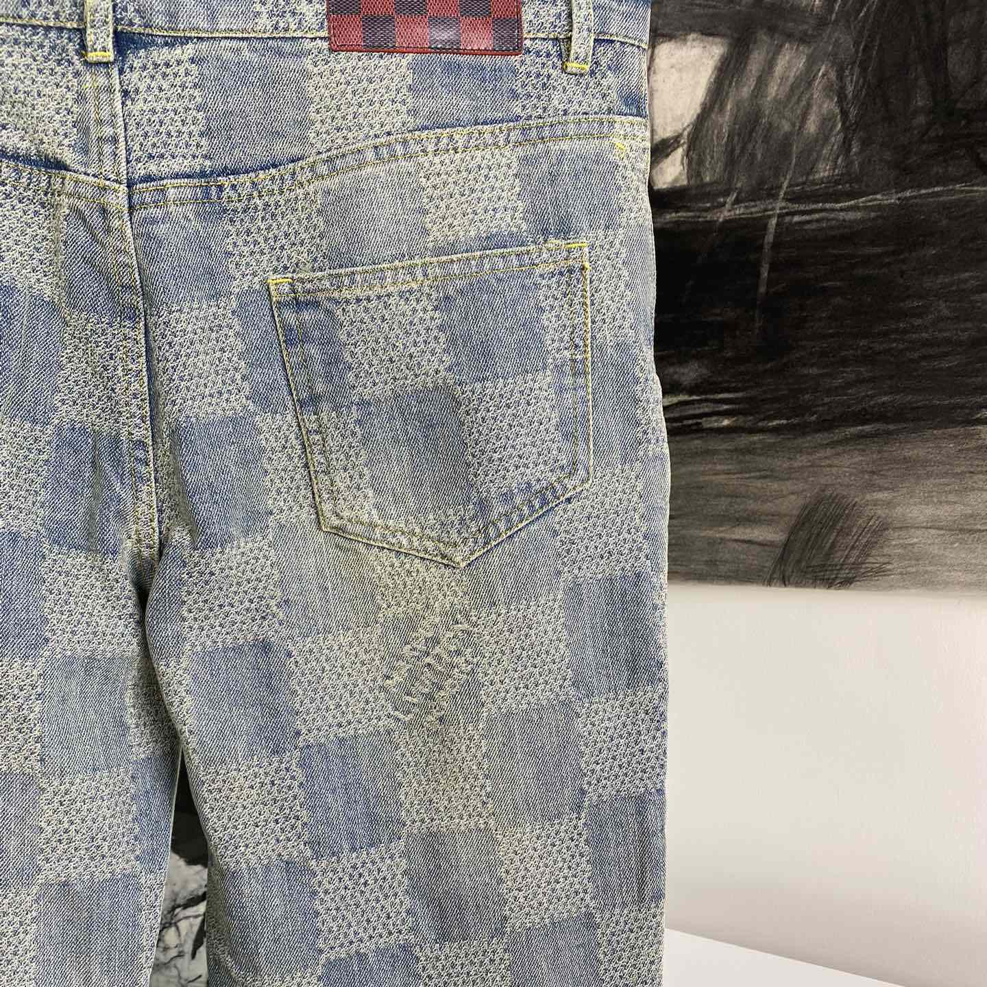 Louis Vuitton Damier Denim Pants - DesignerGu