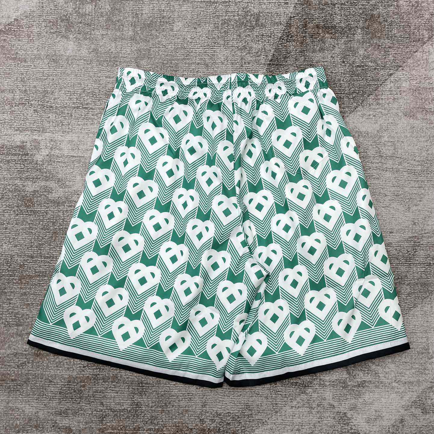 Casablanca Silk Shorts With Drawstring 'Heart Monogram Sport'     CA3483 - DesignerGu