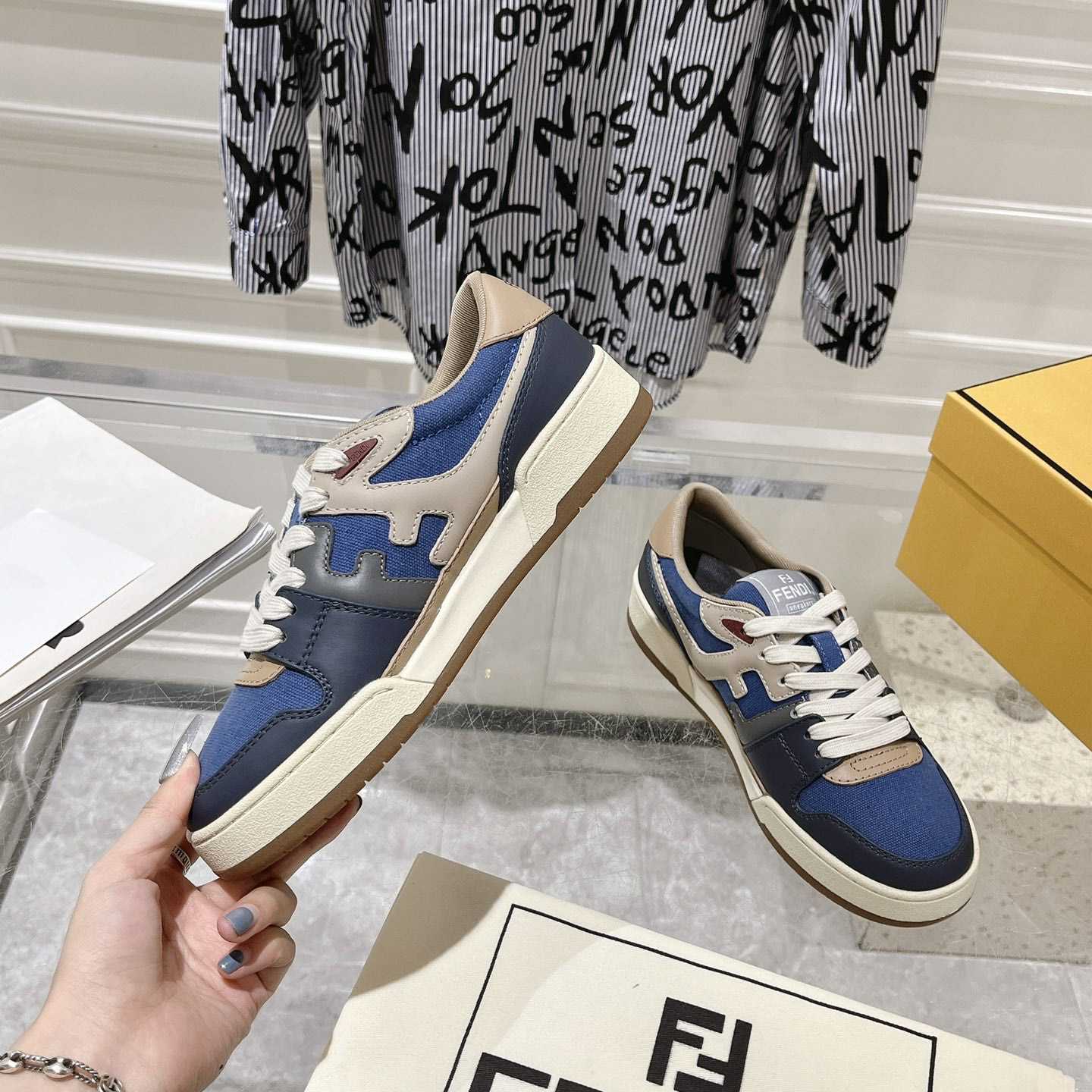 Fendi Match Sneakers - DesignerGu