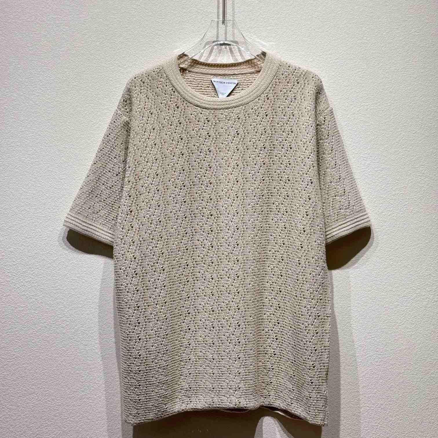 Bottega Veneta Cotton Crochet T-Shirt - DesignerGu