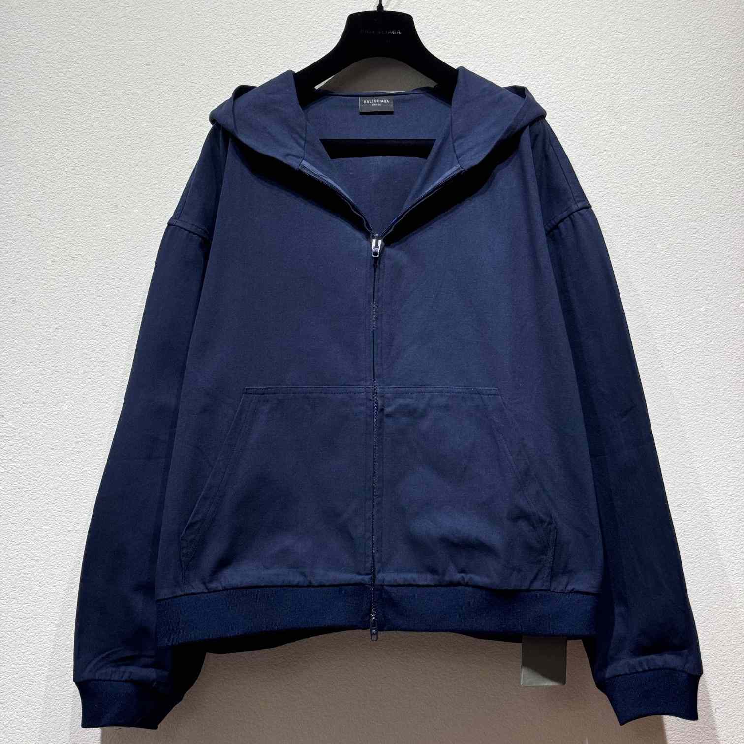 Balenciaga Blue Zip-Up Hoodie - DesignerGu