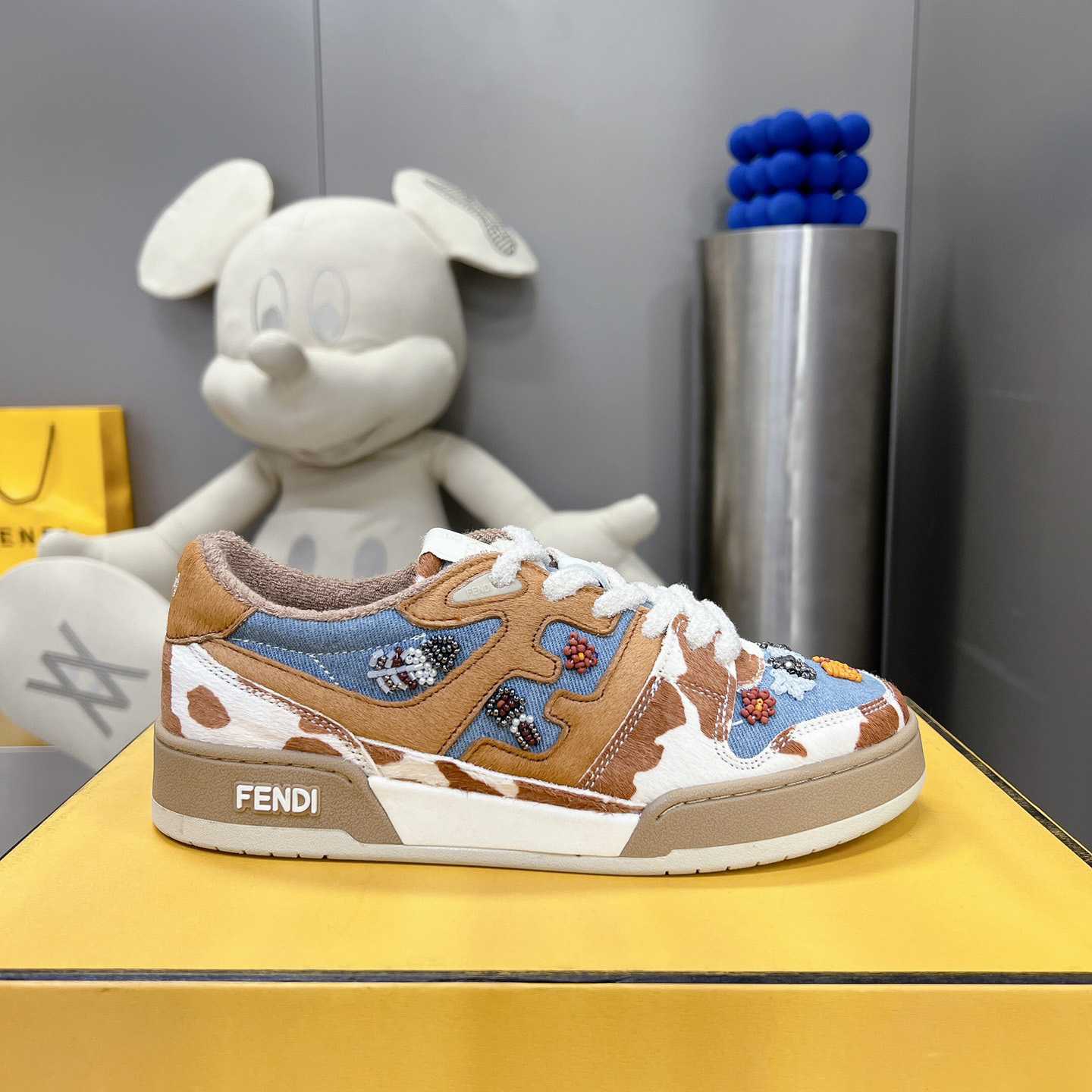 Fendi Match 'Cow Print Denim' - DesignerGu