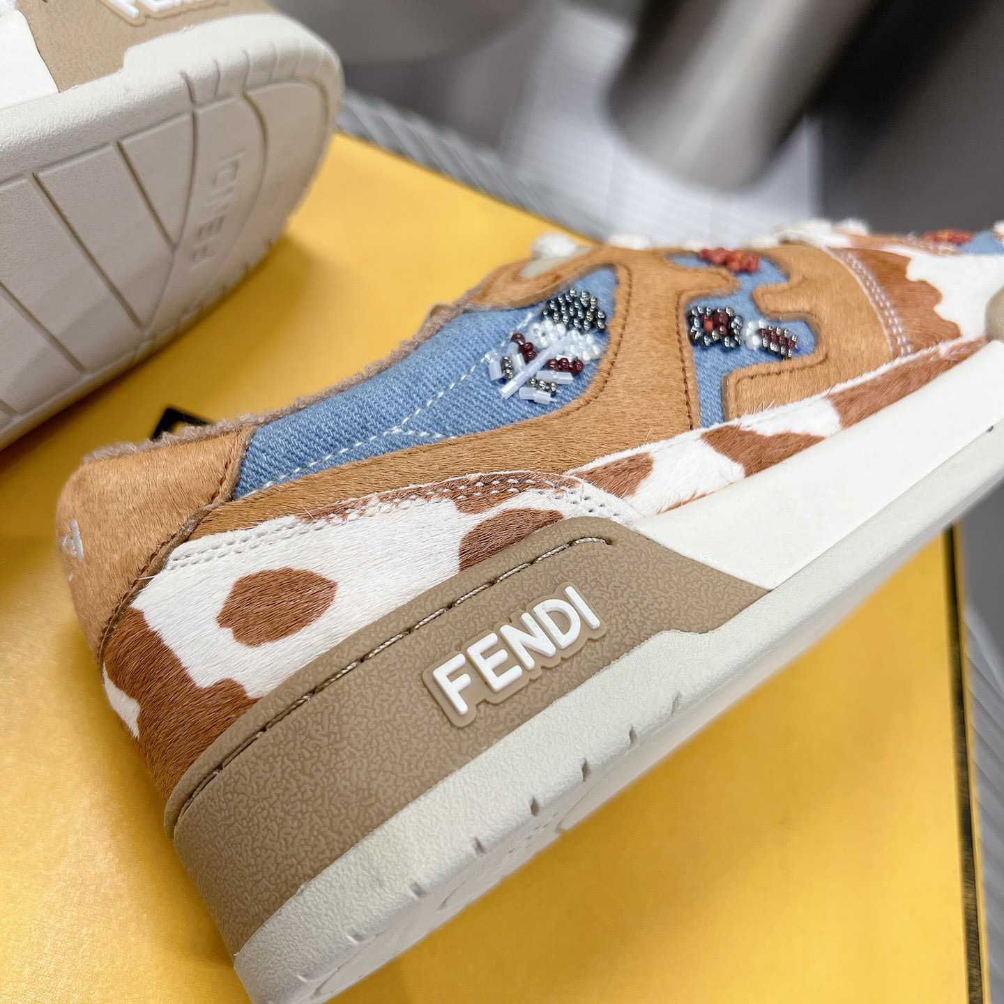 Fendi Match 'Cow Print Denim' - DesignerGu