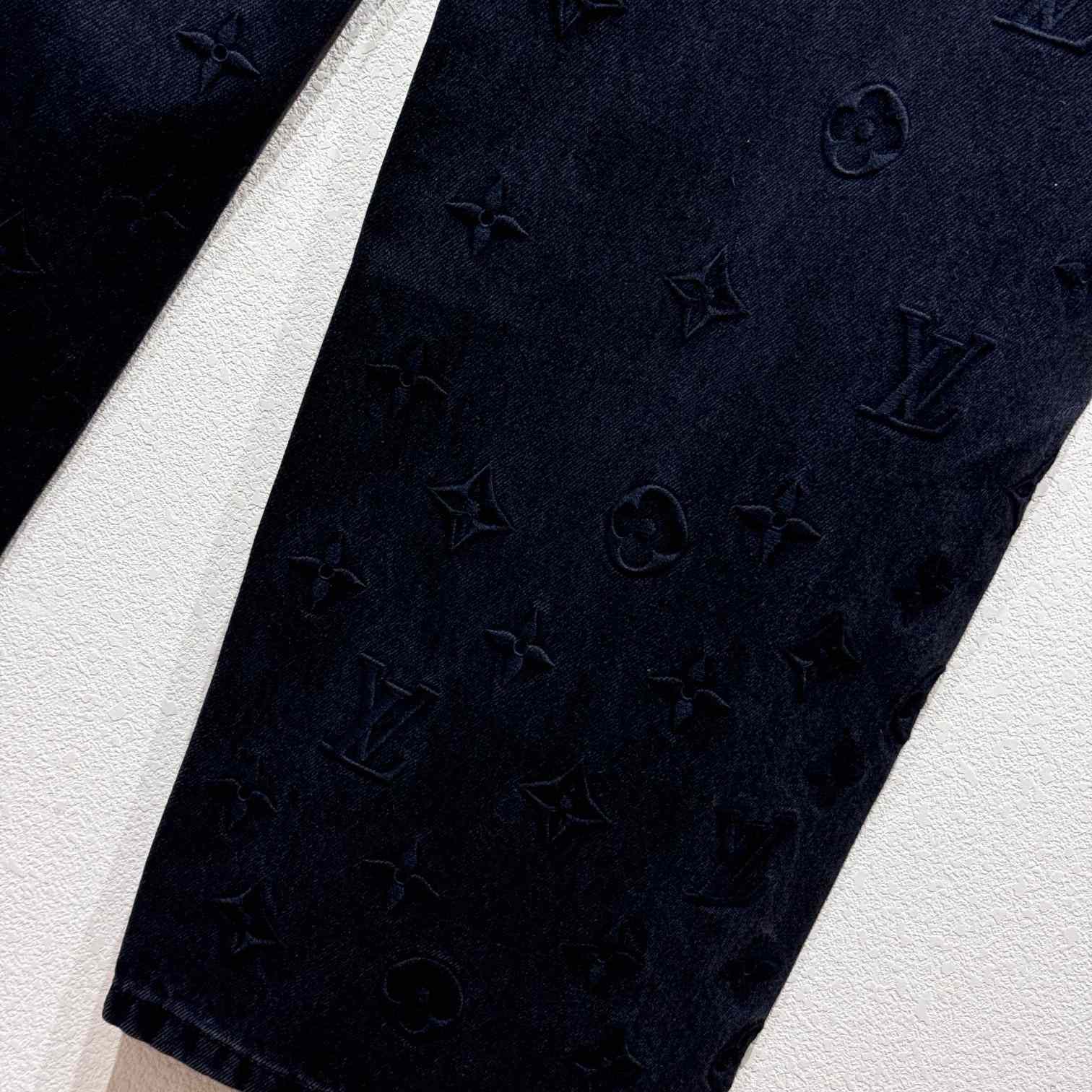 Louis Vuitton Embroidered Denim Pants    - DesignerGu