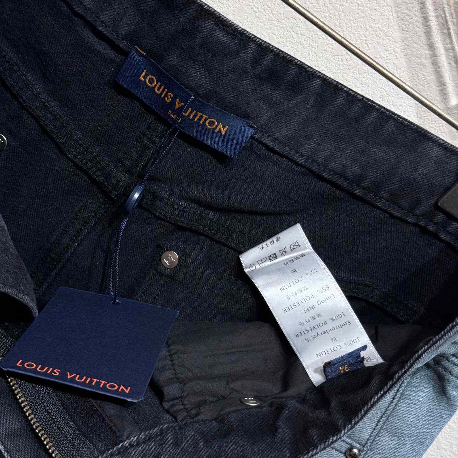 Louis Vuitton Embroidered Denim Pants    - DesignerGu