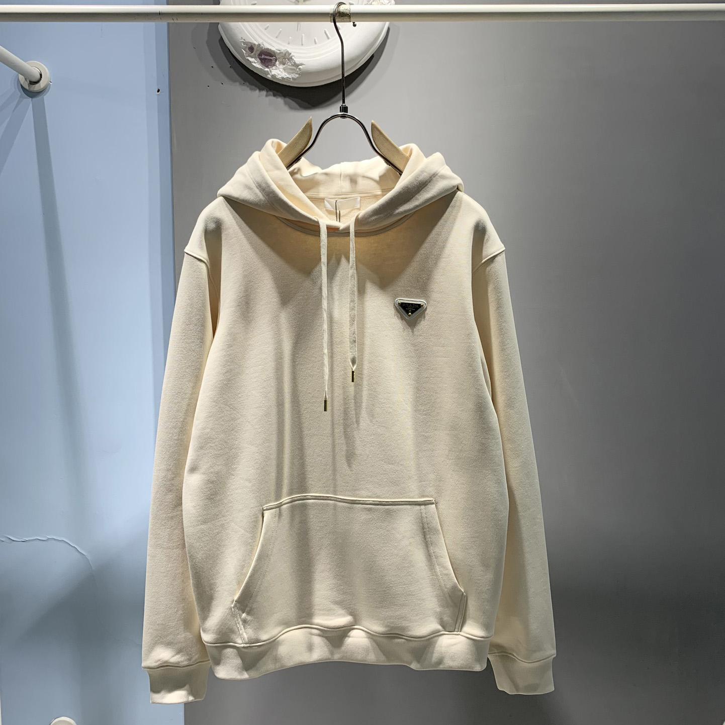 Prada Cotton Fleece Hoodie - DesignerGu