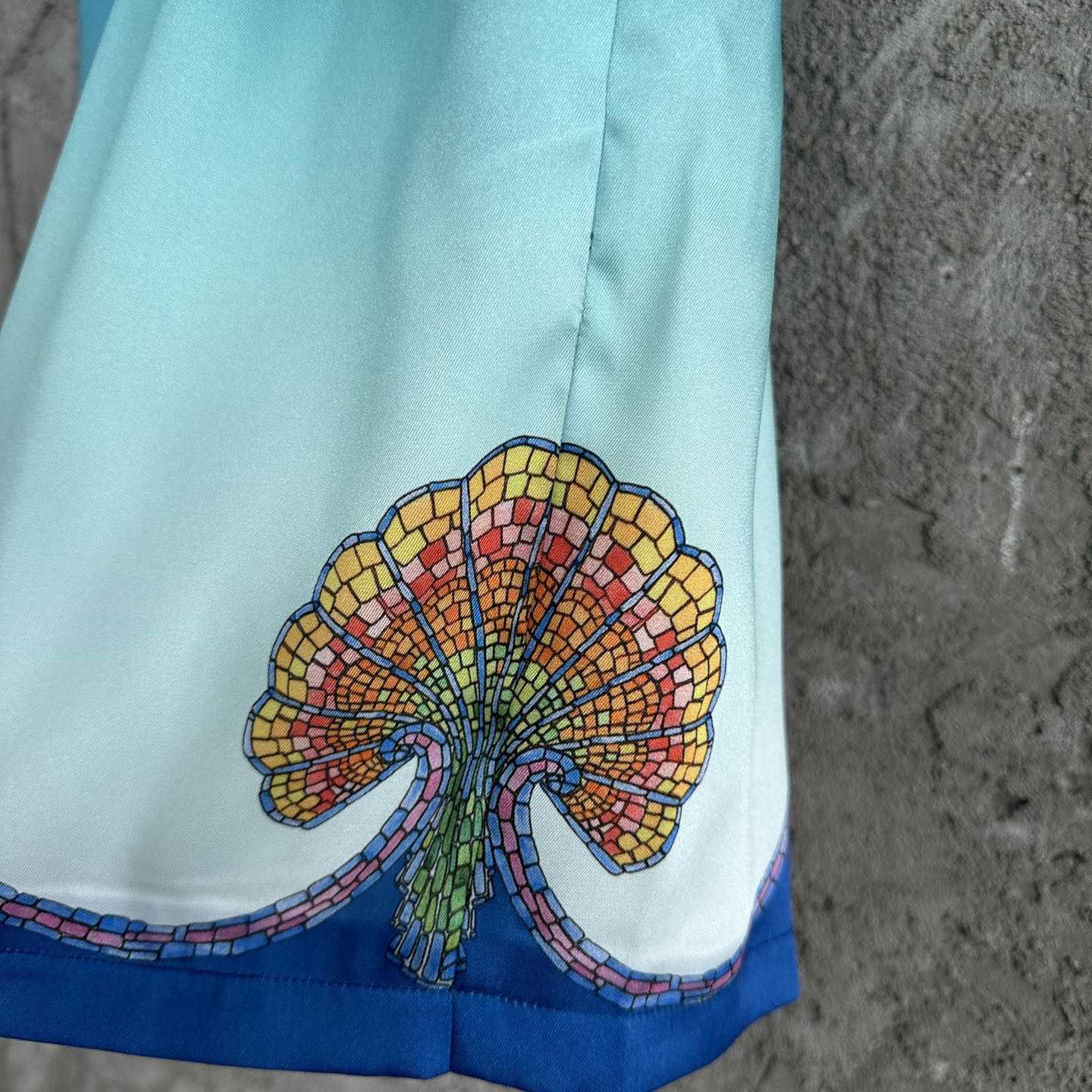 Casablanca Silk Shorts With Drawstring 'Coquillage Color' - DesignerGu