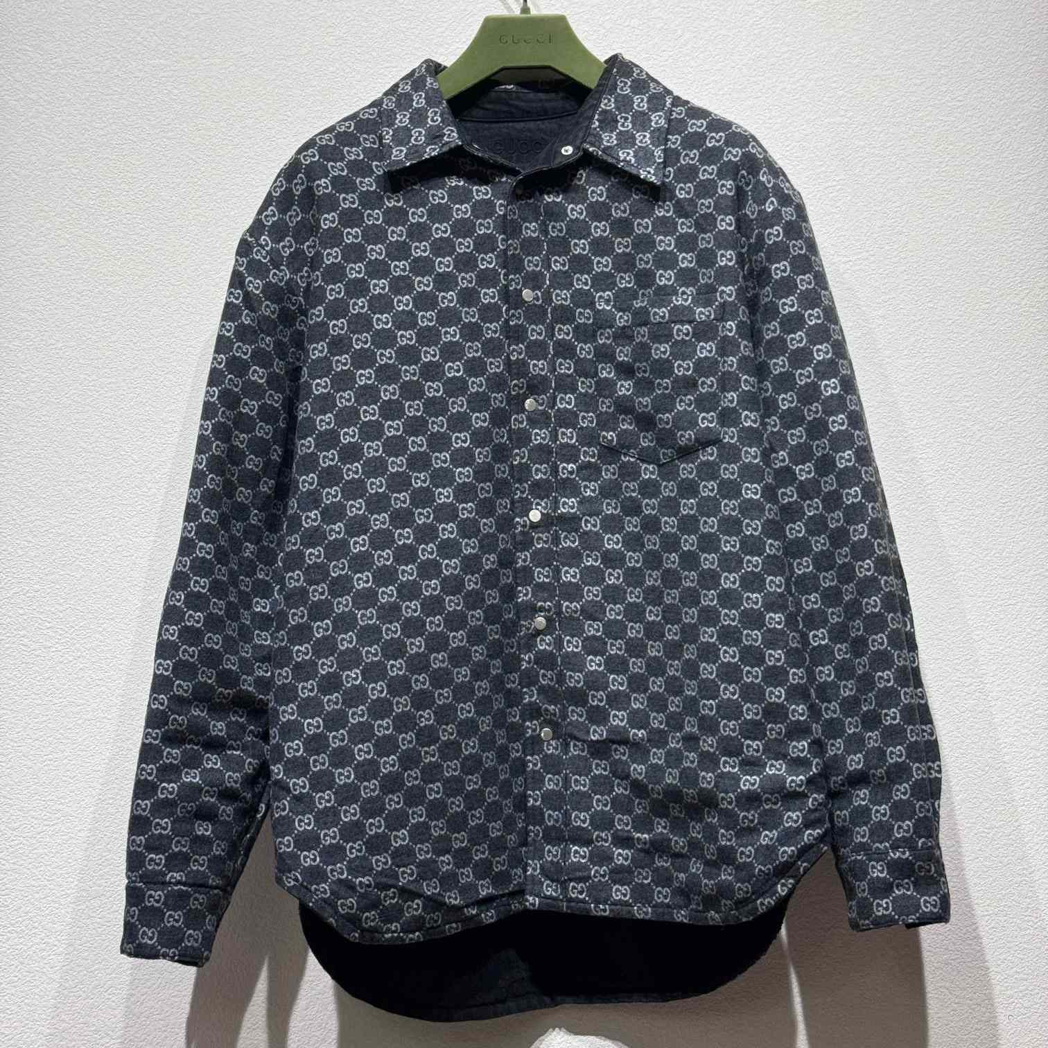 Gucci Reversible GG-jacquard Shirt - DesignerGu