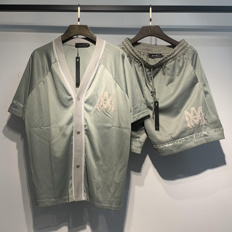 Amiri Baseball Shirt & Shorts - DesignerGu