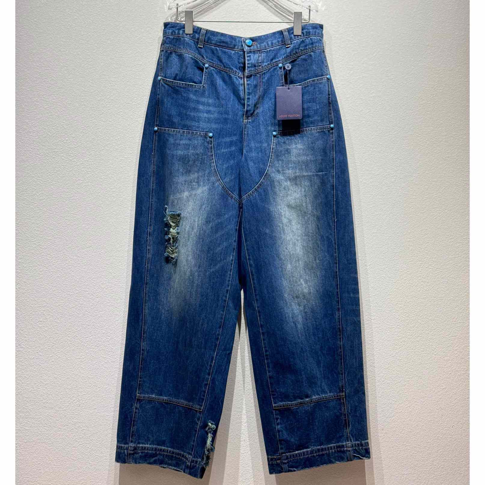 Louis Vuitton Denim Jeans    - DesignerGu