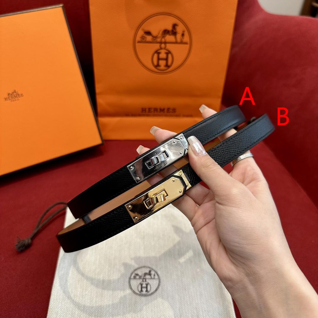 Hermes Authenticated Kelly Belt Leather - DesignerGu