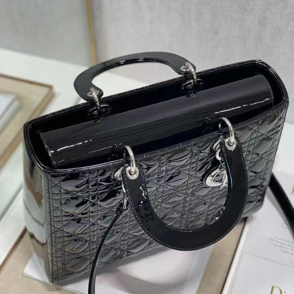 Dior Lady Dior Large Top Handle Bag  (32-25-11cm) - DesignerGu