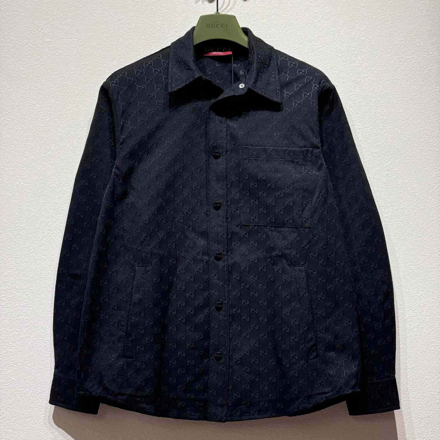 Gucci Shirt With GG Pattern - DesignerGu