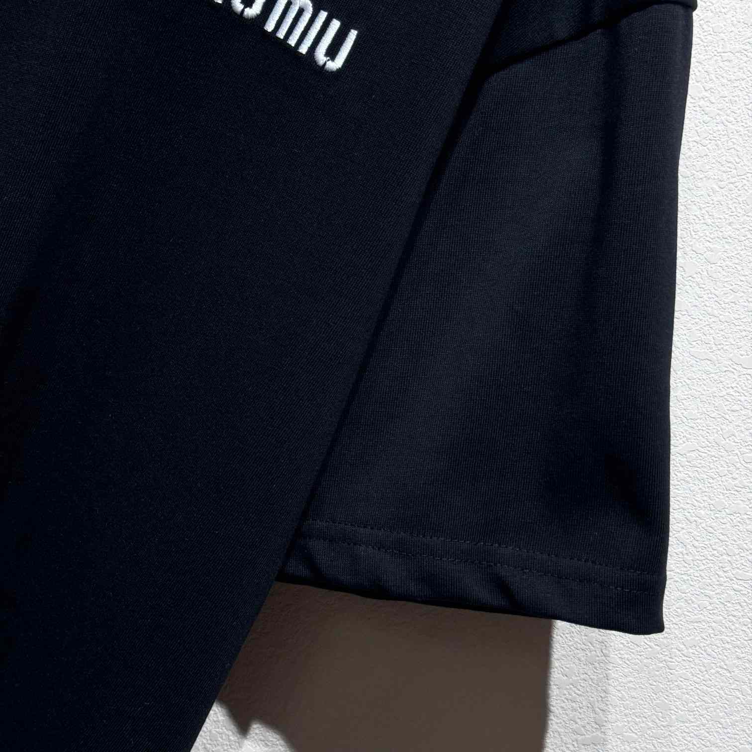 Miu Miu Logo Cotton T-shirt - DesignerGu