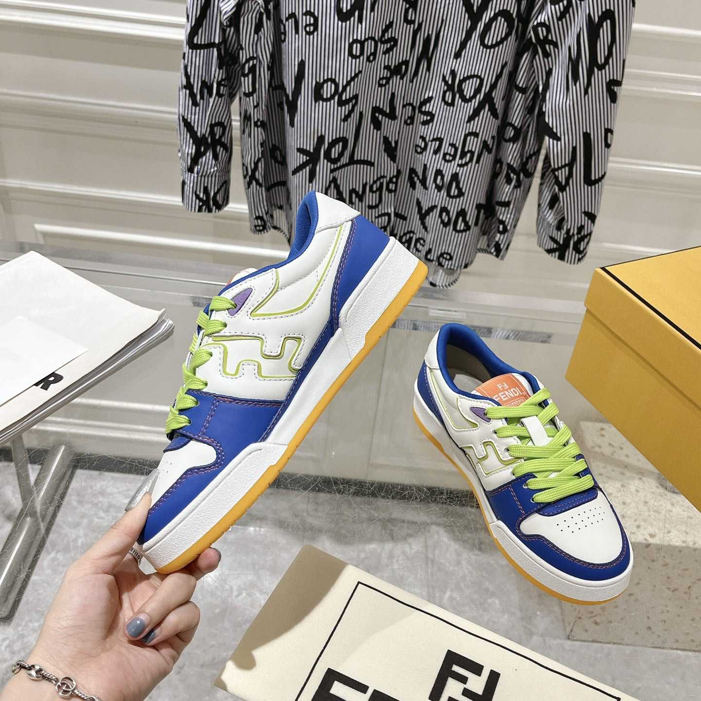 Fendi Match Sneakers - DesignerGu