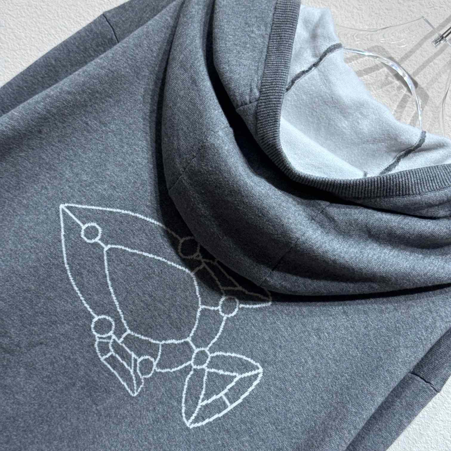 Thom Browne Fish Icon-intarsia Zip Hoodie - DesignerGu