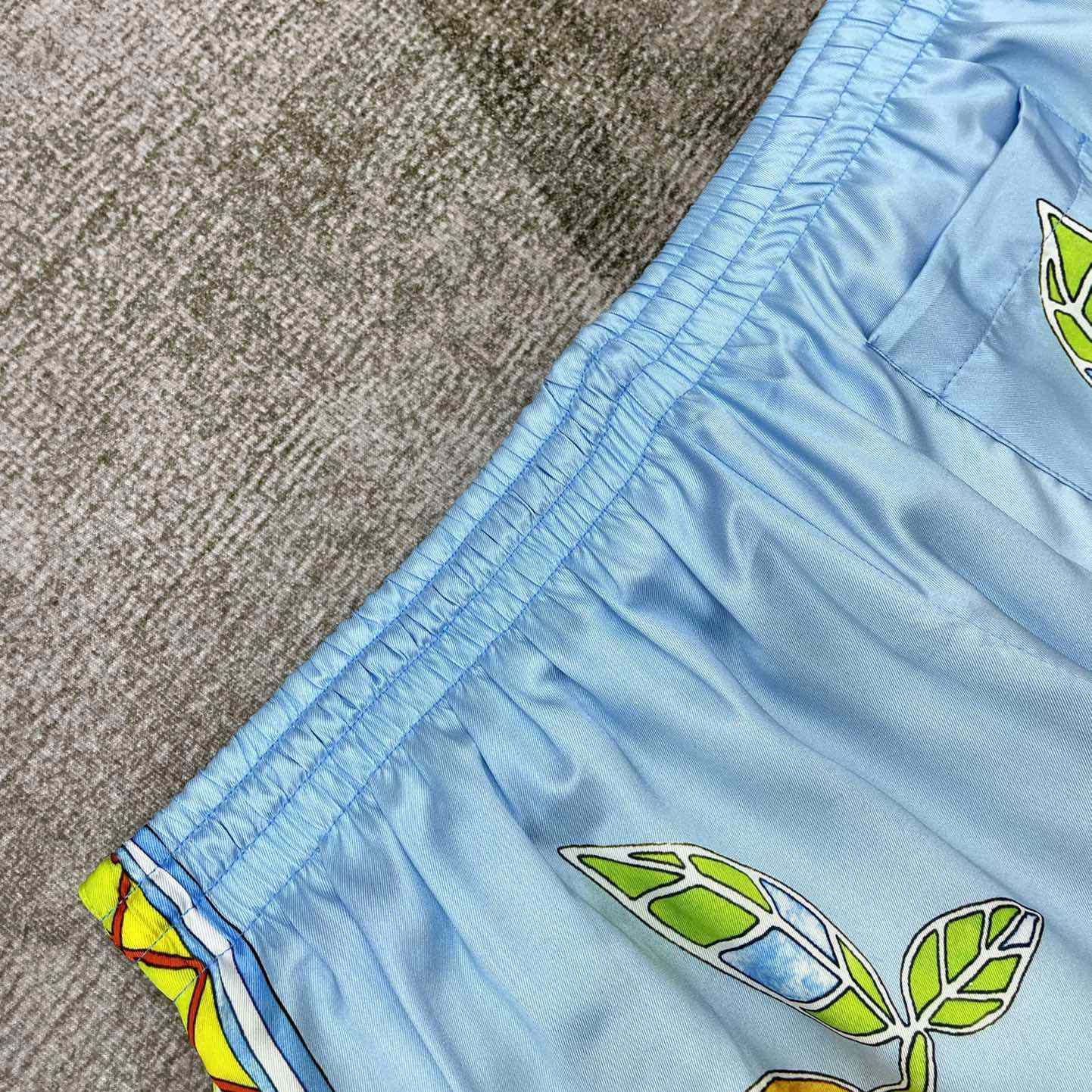 Casablanca Silk Shorts With Drawstrings    CA3487 - DesignerGu