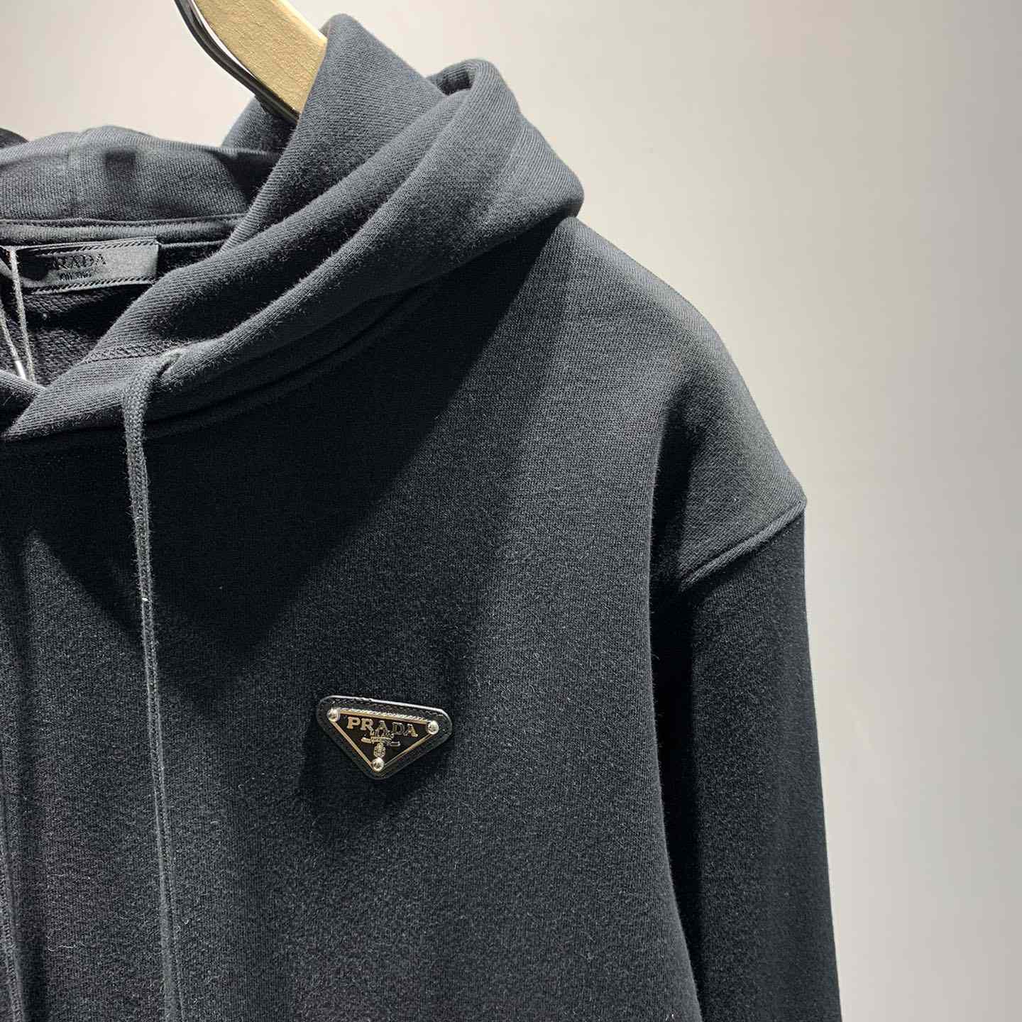 Prada Cotton Fleece Hoodie - DesignerGu