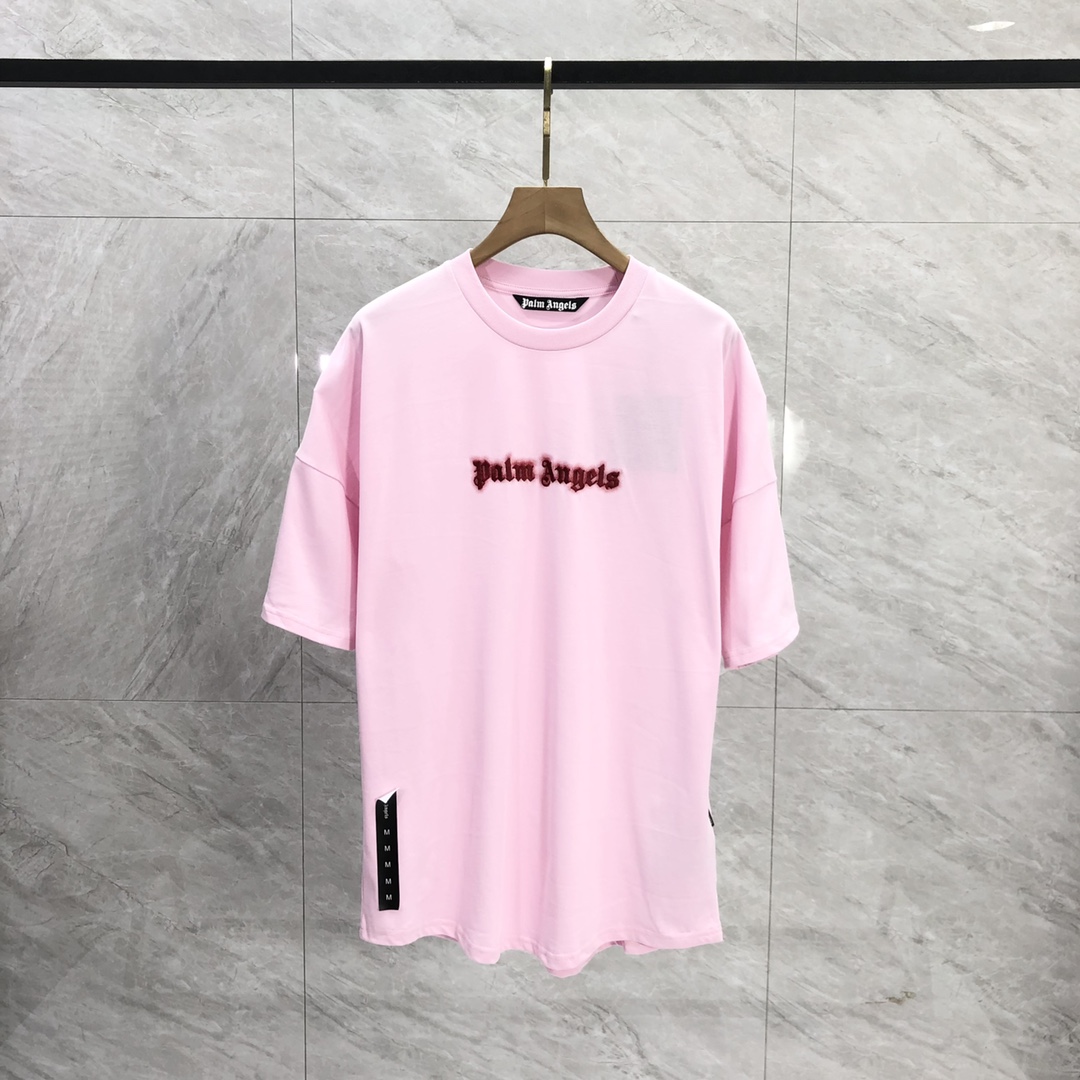 Palm Angels Neon Logo T-Shirt  - DesignerGu