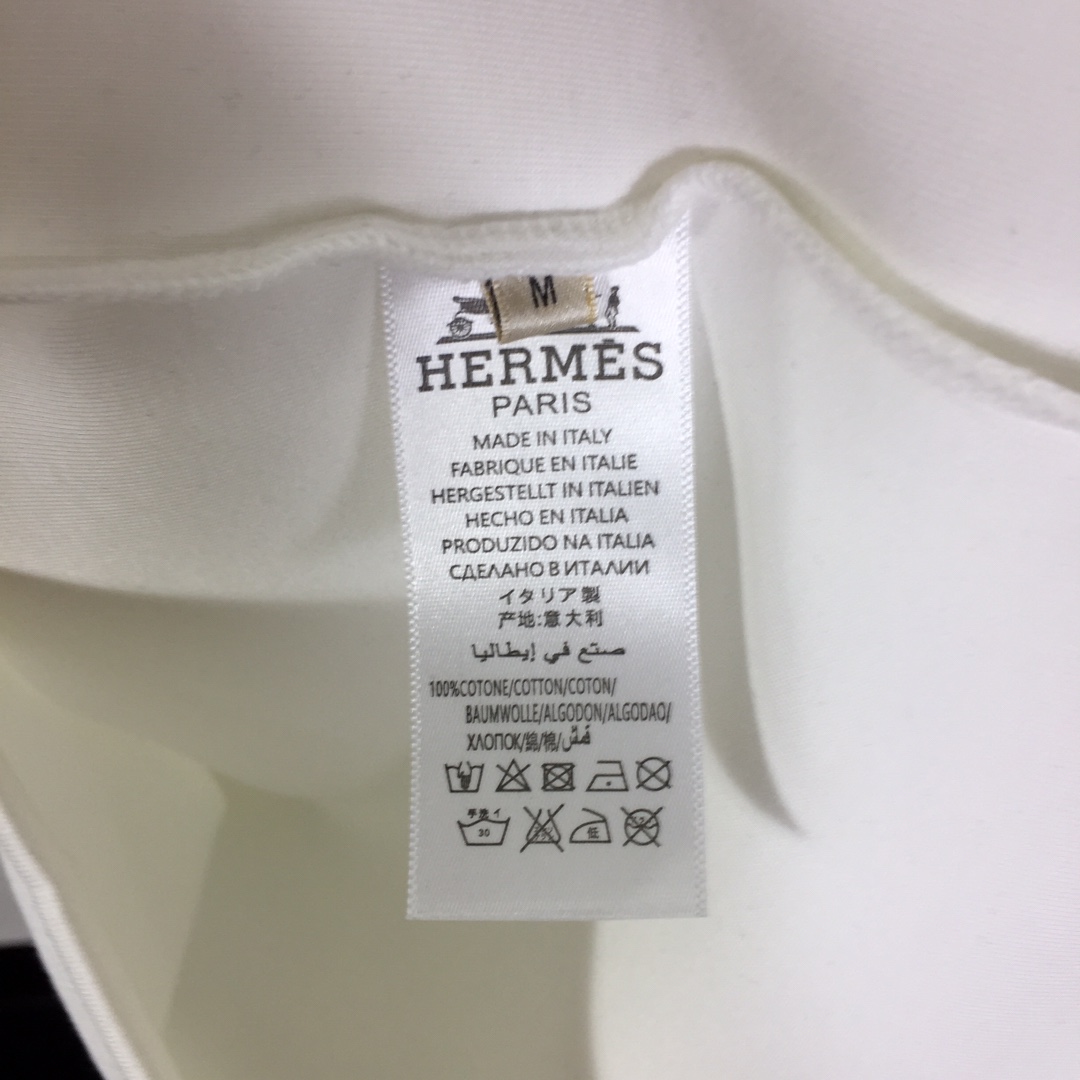 Hermes Cotton T-Shirt  - DesignerGu