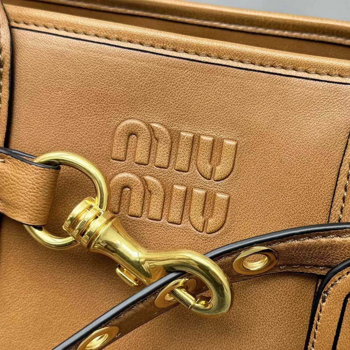 Miu Miu Aventure Nappa Leather Bag - DesignerGu