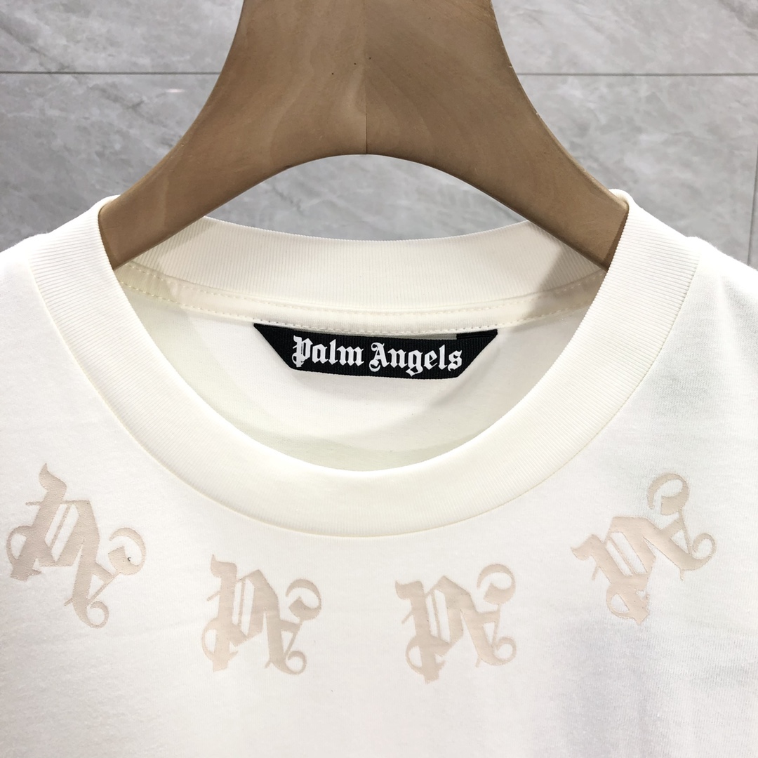 Palm Angels Statement Monogram T-Shirt  - DesignerGu