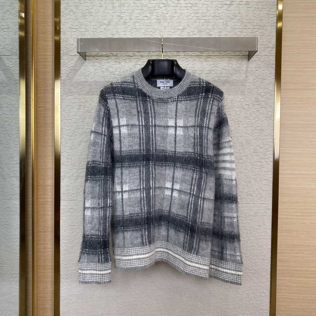 Thom Browne Jacquard-knit Mohair-blend Sweater - DesignerGu