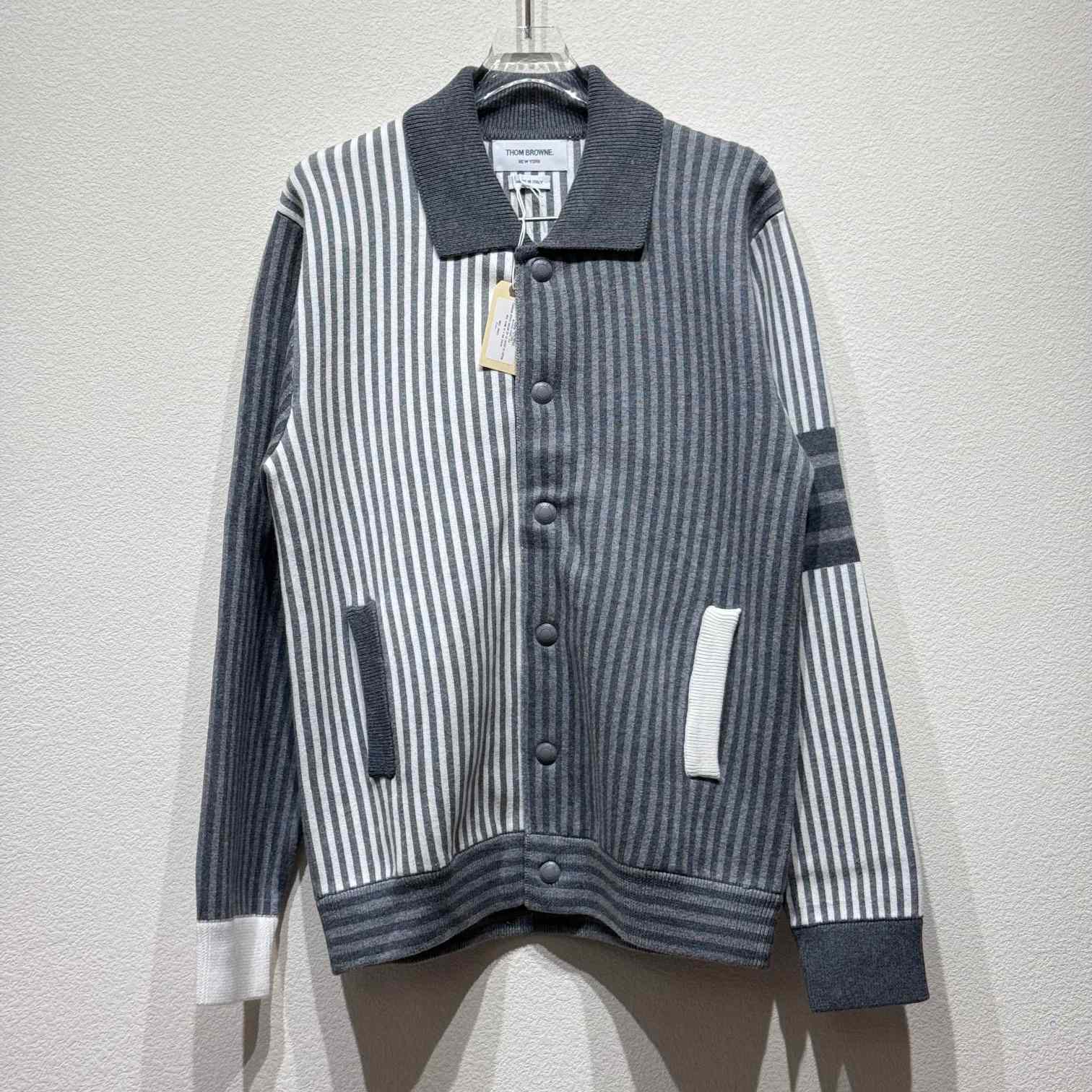 Thom Browne Fun-Mix Striped Cardigan - DesignerGu