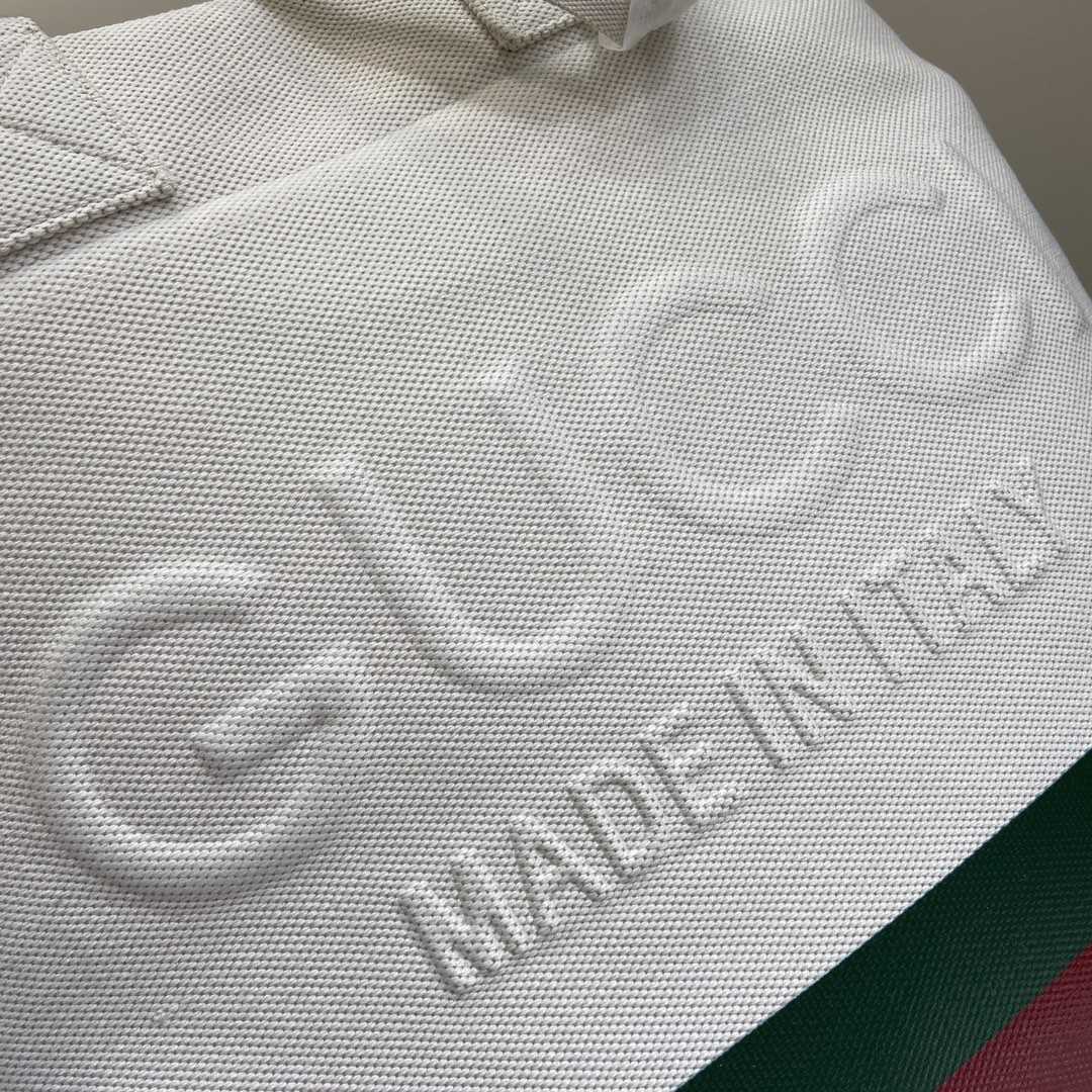 Gucci Canvas Tote Bag With Embossed Detail  （48-48-17cm） - DesignerGu