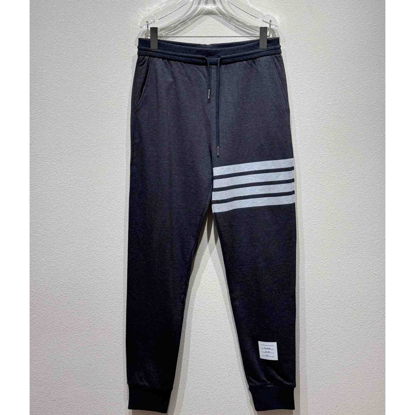 Thom Browne 4-Bar Cotton Track Pants - DesignerGu