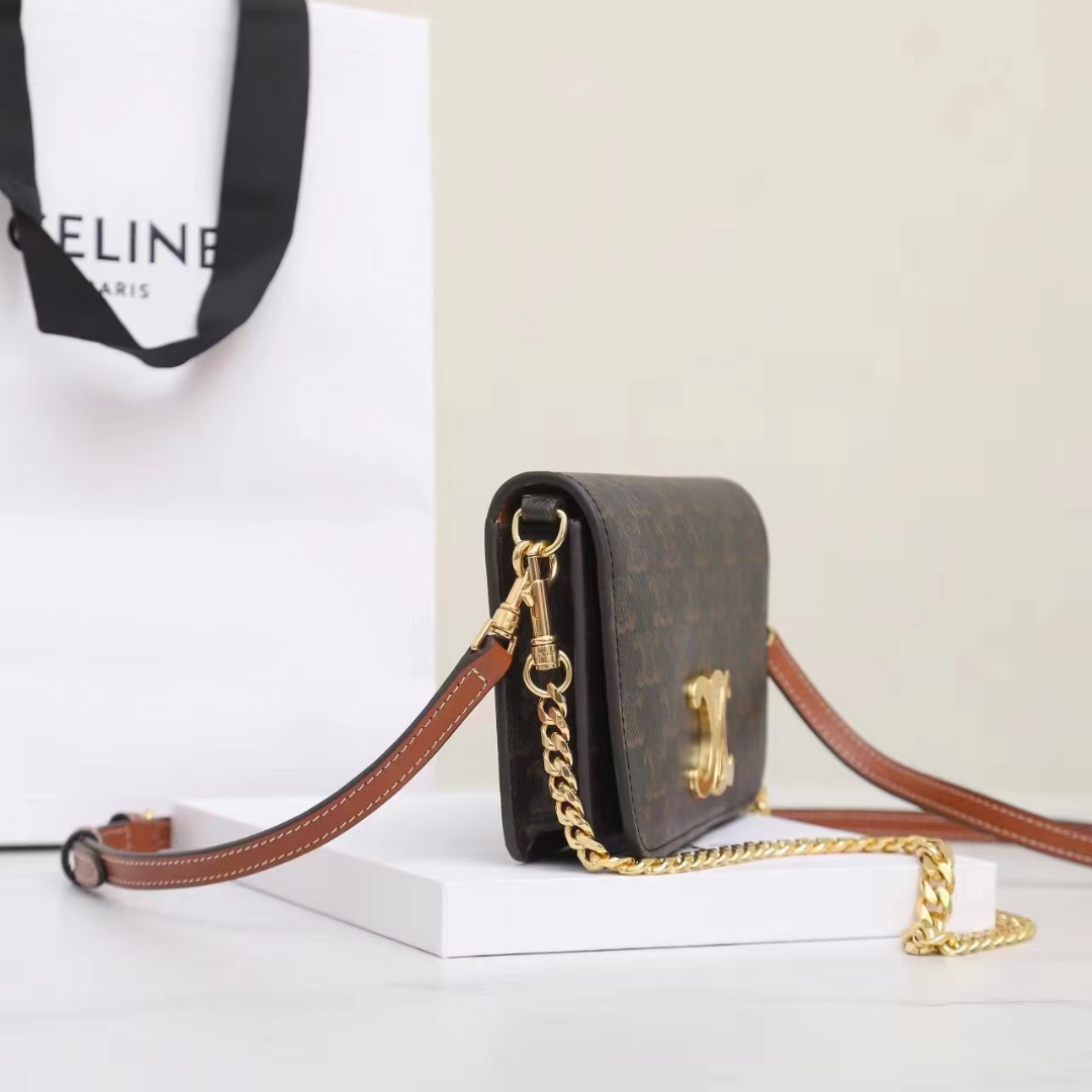 Celine Multipochette In Triomphe Canvas And Calfskin - DesignerGu