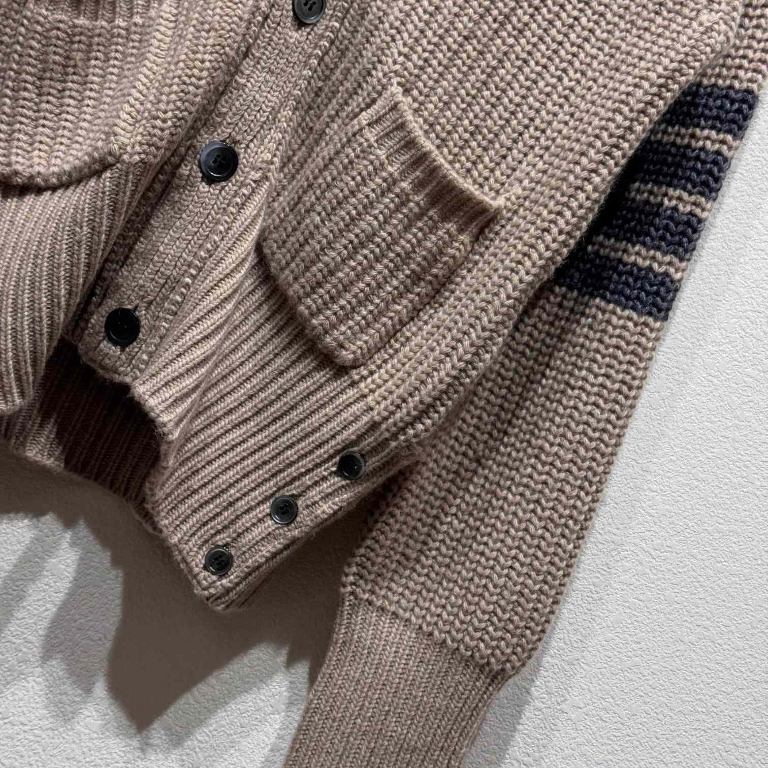 Thom Browne 4-Bar Oversize Wool Cardigan - DesignerGu