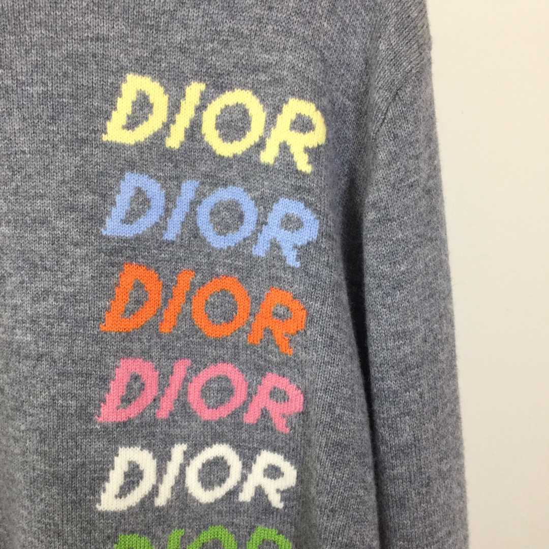 Dior Wool and Cashmere Intarsia Sweater - DesignerGu