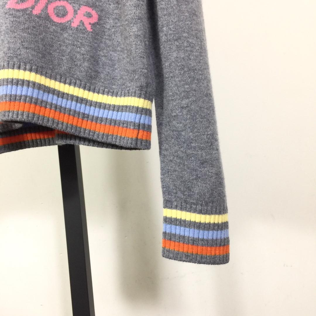 Dior Wool and Cashmere Intarsia Sweater - DesignerGu