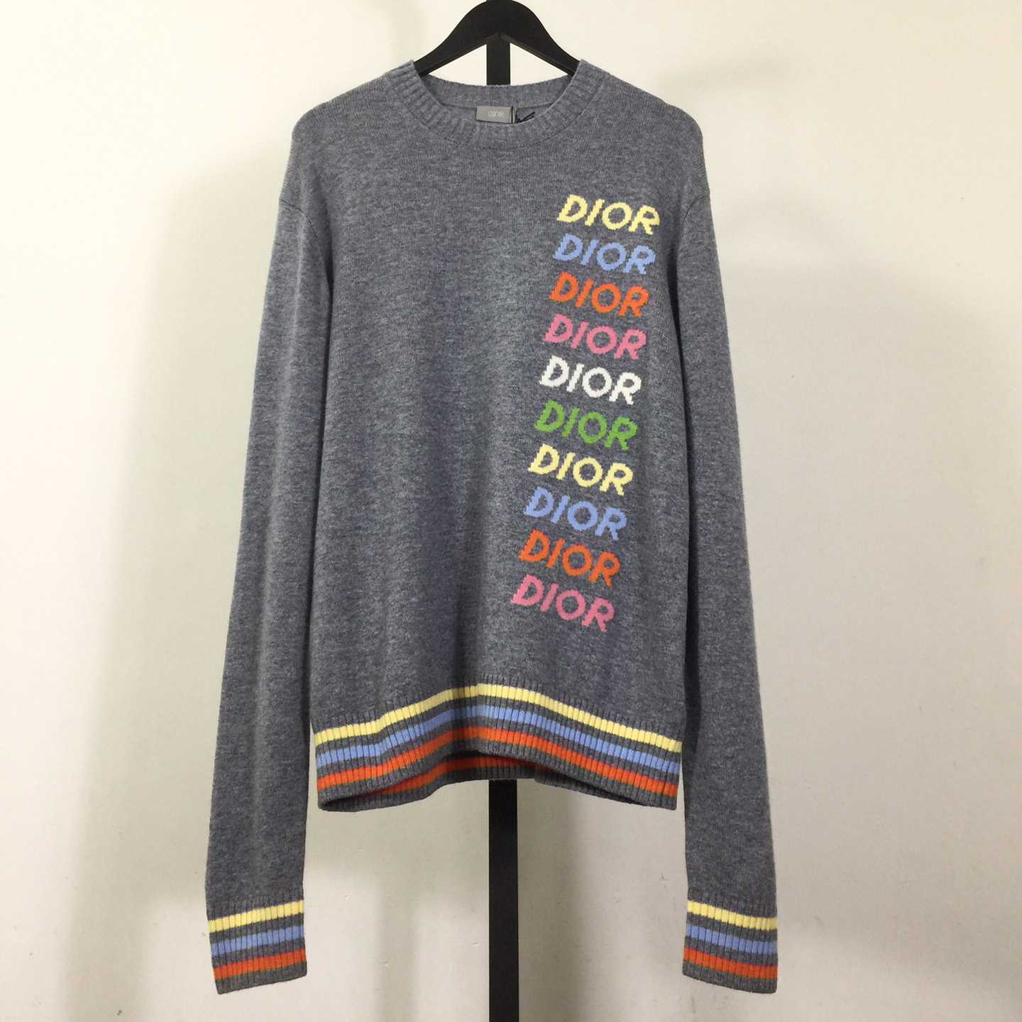 Dior Wool and Cashmere Intarsia Sweater - DesignerGu