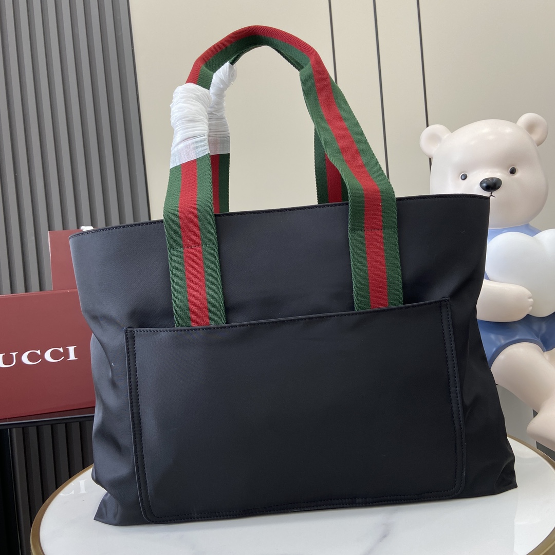 Gucci Large Tote Bag With Gucci Logo - DesignerGu