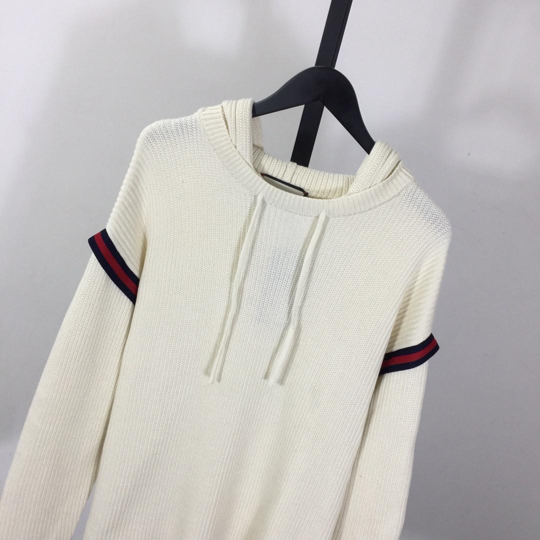 Gucci Knit Wool Hooded Sweater - DesignerGu