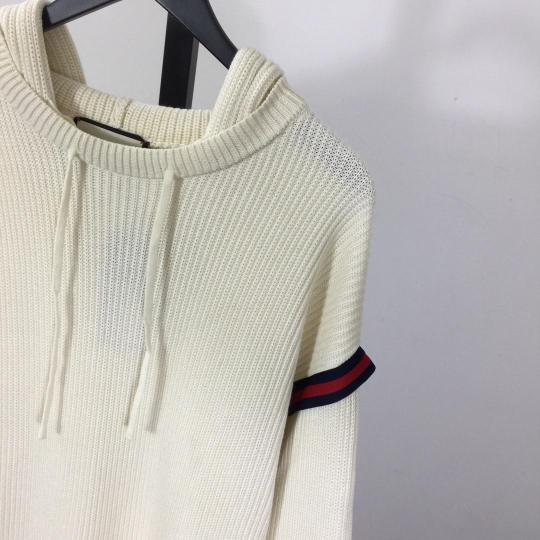 Gucci Knit Wool Hooded Sweater - DesignerGu