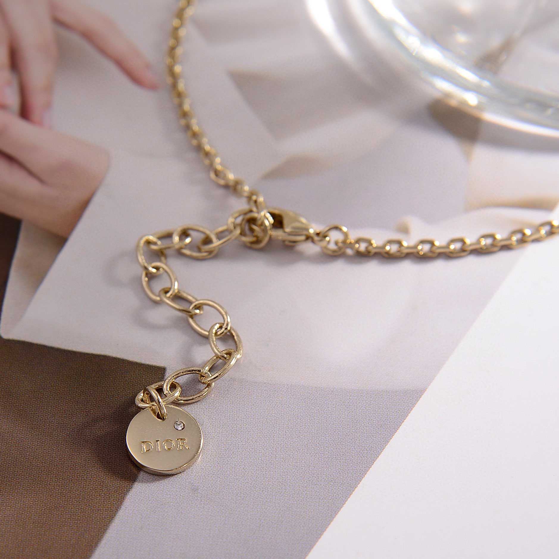 Dior Petit CD Treasure Necklace - DesignerGu