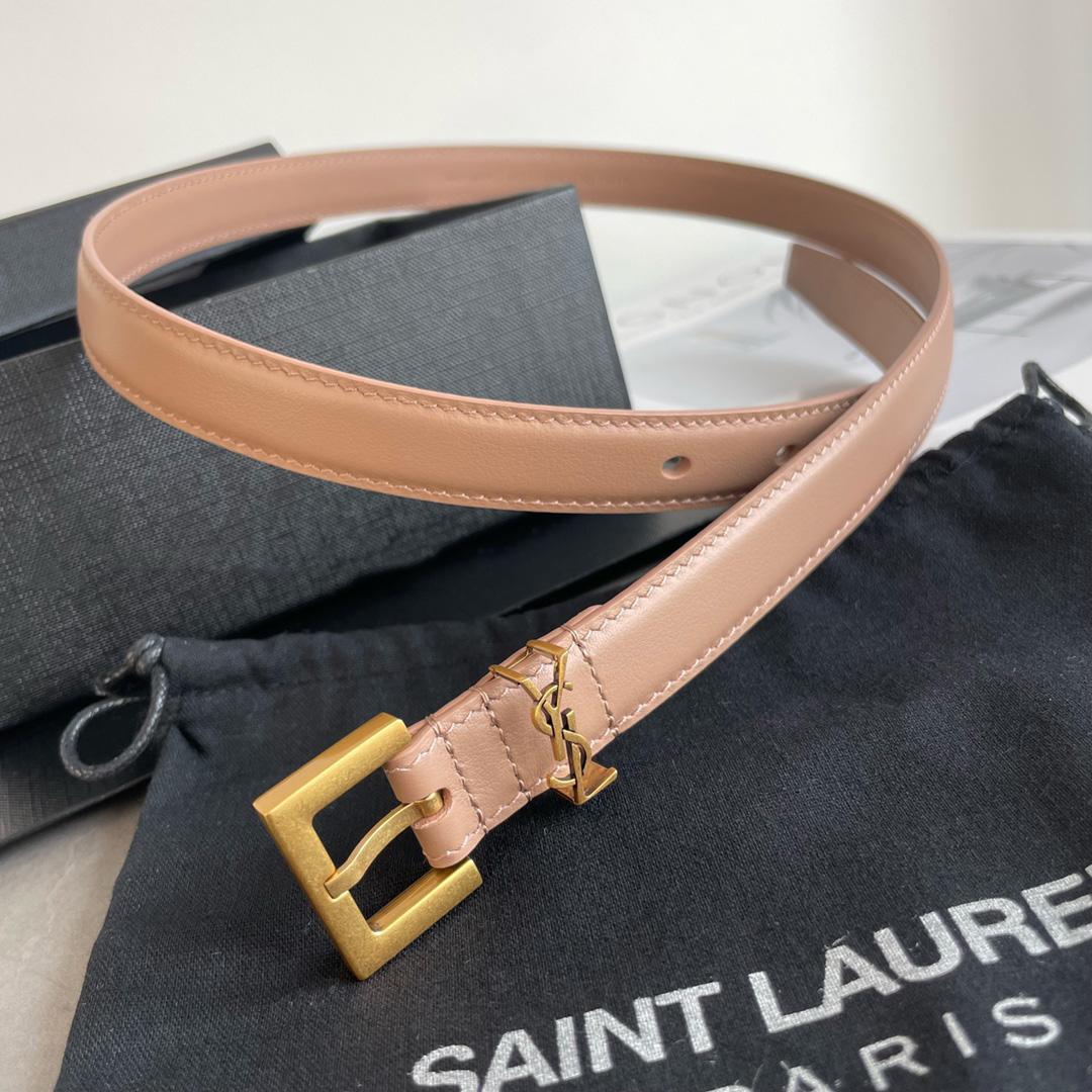 Saint Laurent Leather Belt    20mm - DesignerGu