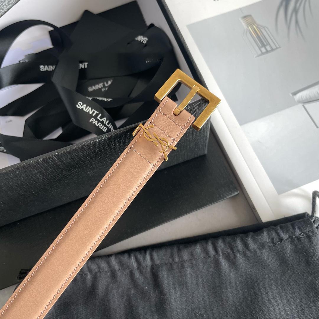 Saint Laurent Leather Belt    20mm - DesignerGu