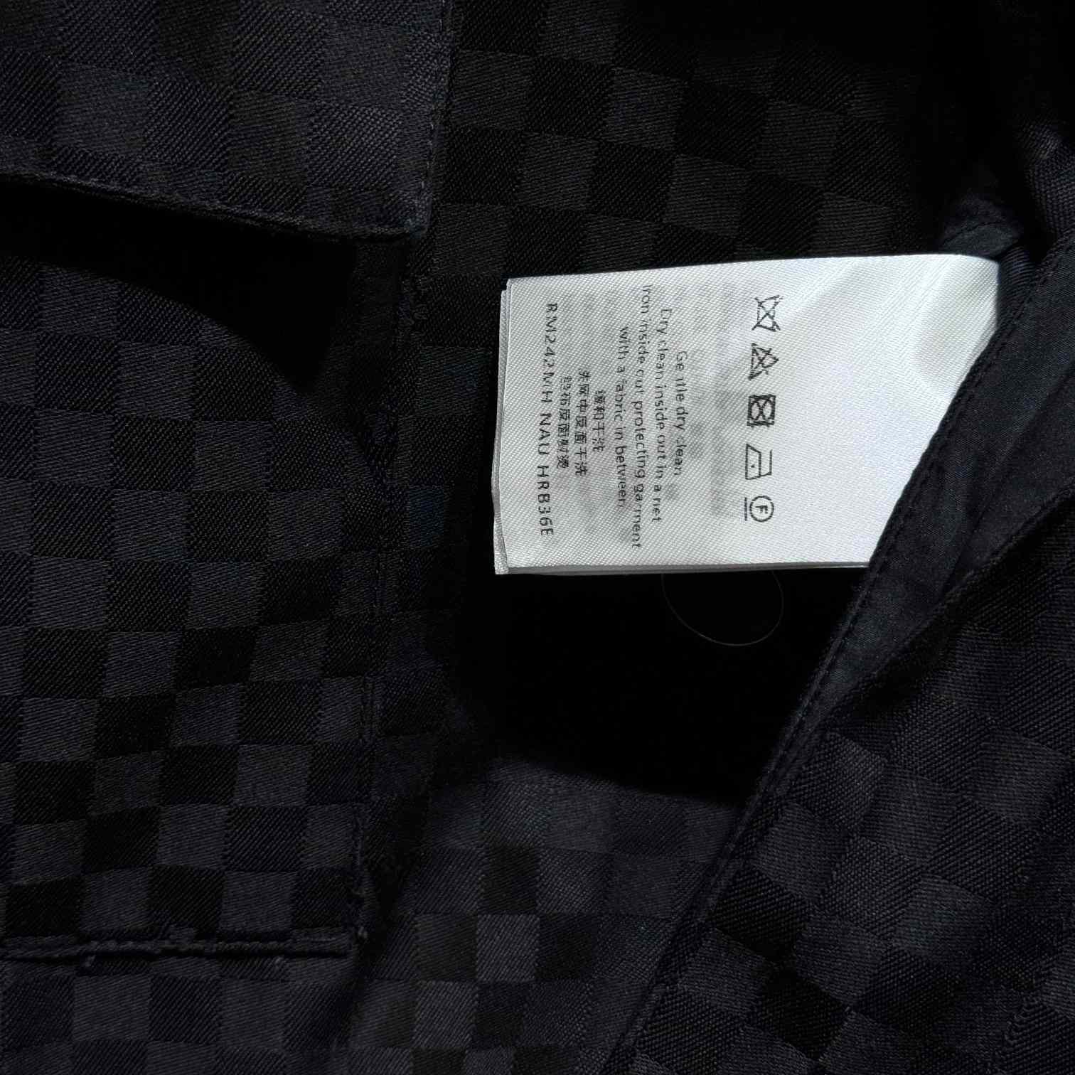 Louis Vuitton Damier Open Collar Wool Overshirt   1AFVND - DesignerGu