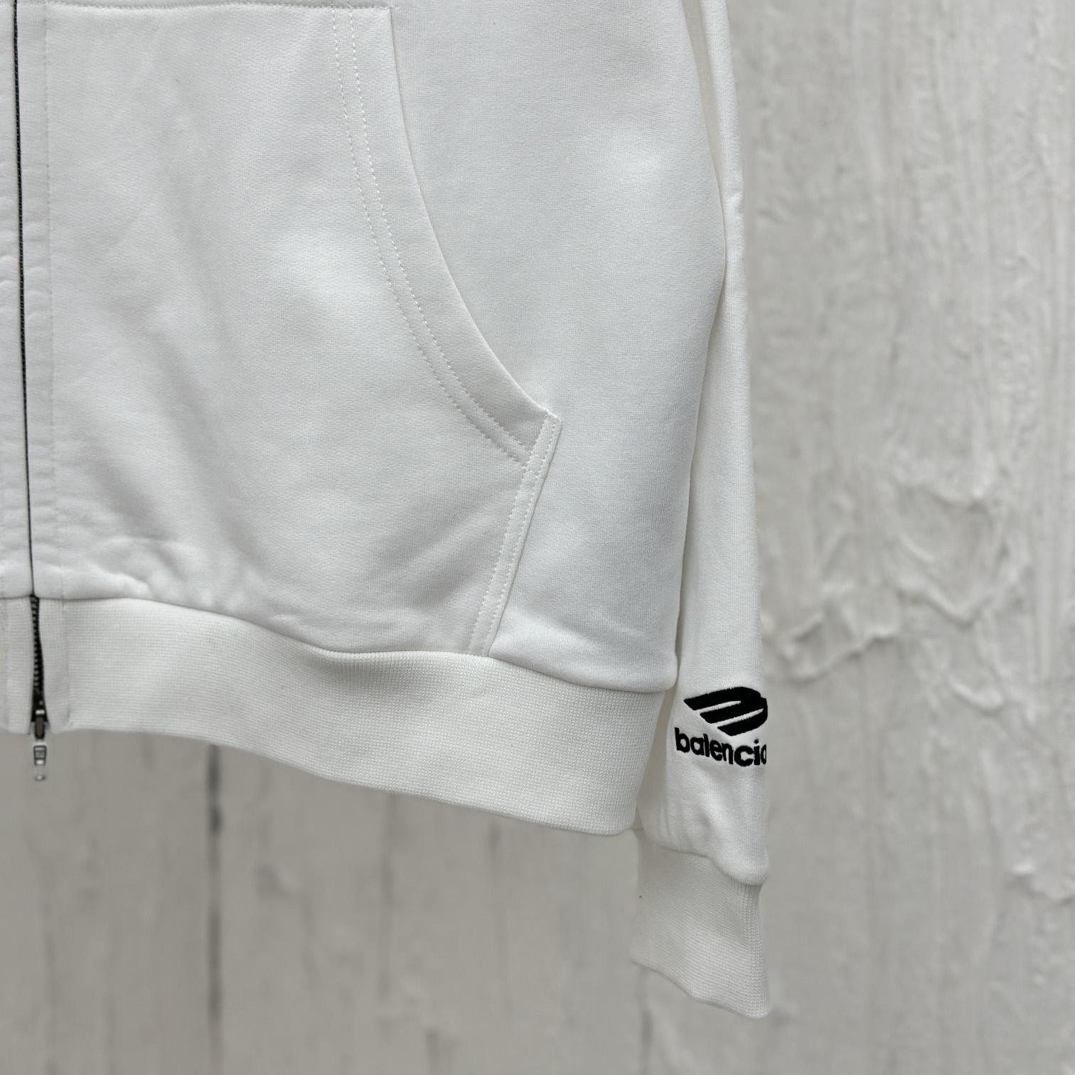 Balenciaga Soccer Zip-up Hoodie - DesignerGu