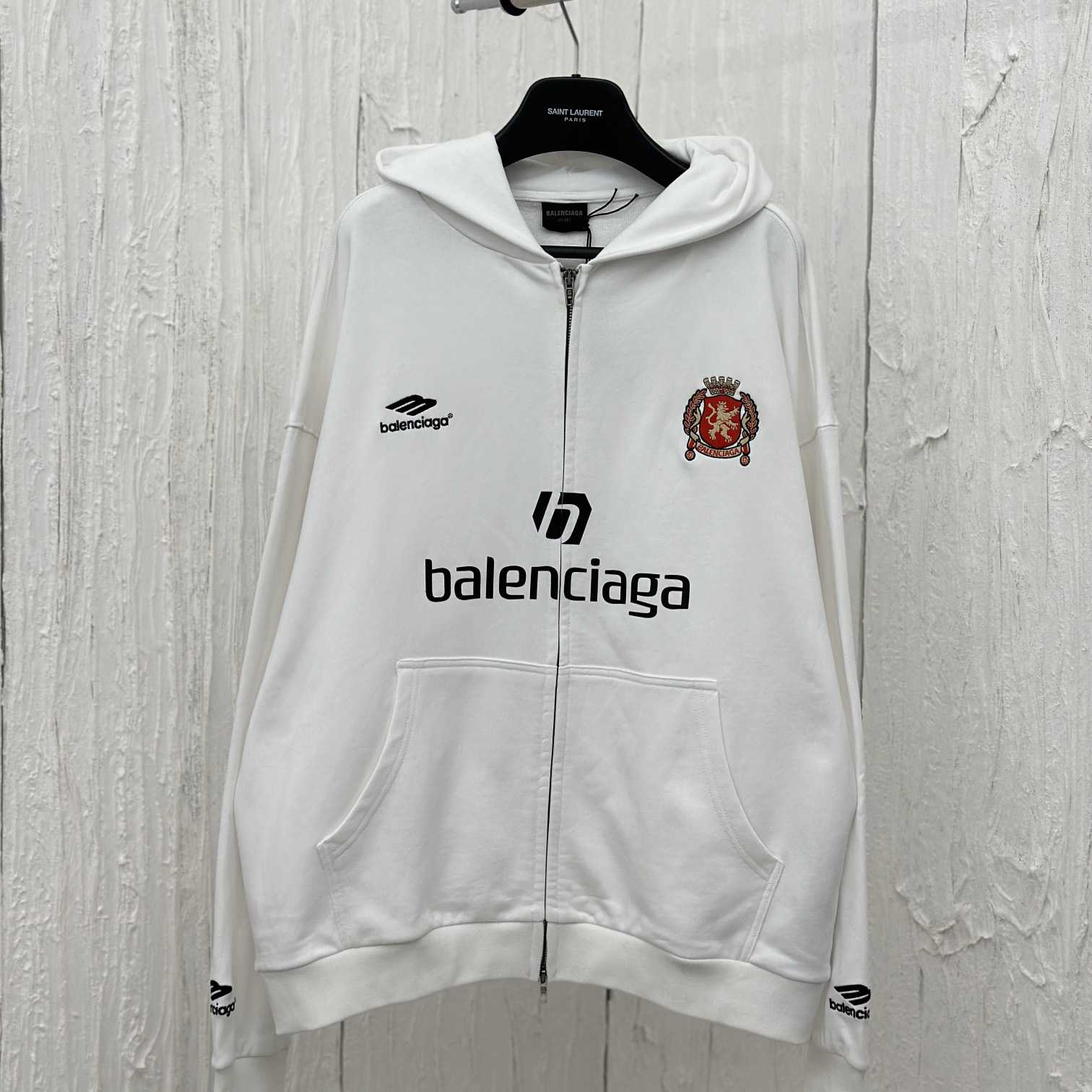 Balenciaga Soccer Zip-up Hoodie - DesignerGu